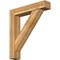 Ekena Millwork Traditional Block Rough Sawn Bracket w/ Offset Brace, Western Red Cedar, 8"W x 40"D x 44"H BKT0806X40X44TRA05RWR - alternate 1